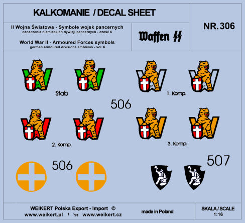 1/16 German Armoured Forces symbols - part 6