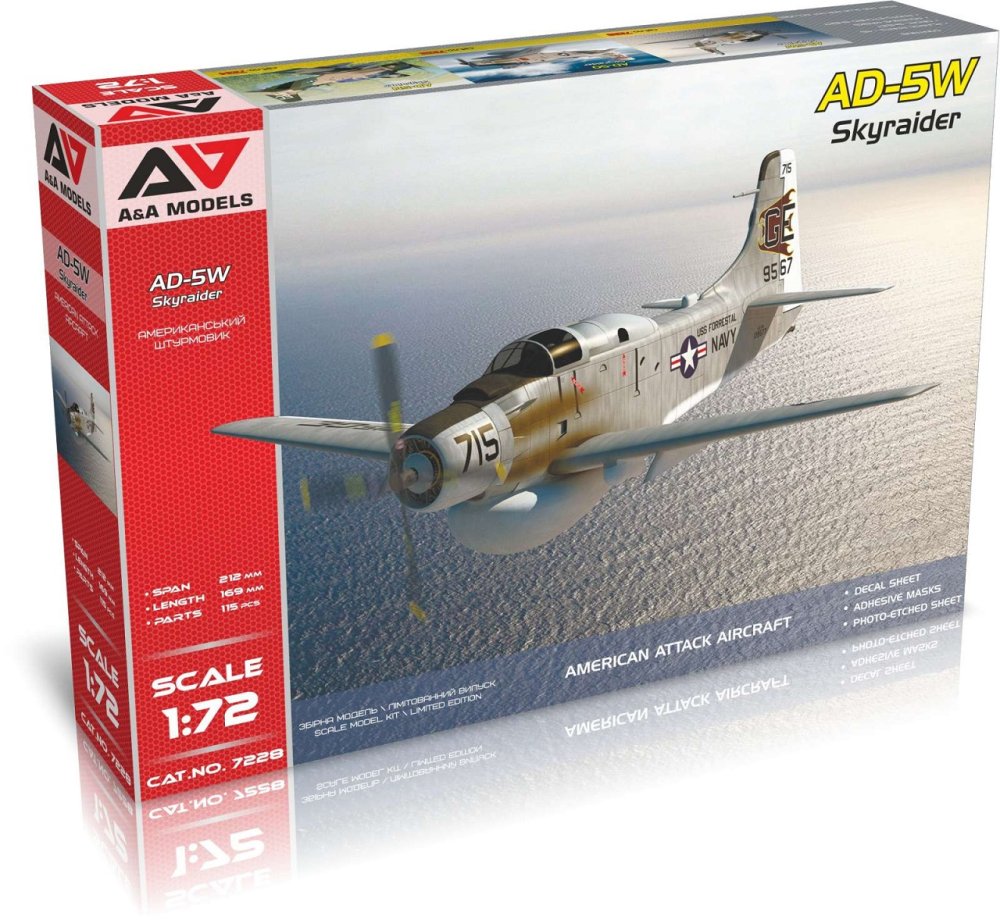 1/72 AD-5W Skyraider (3x camo)