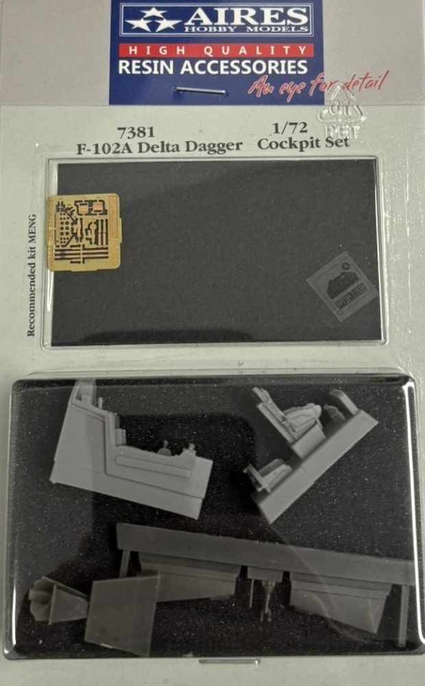 1/72 F-102A Delta Dagger cockpit set (MENG)