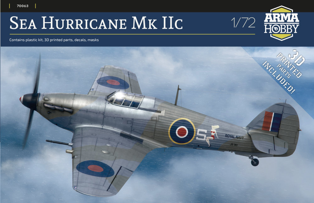 1/72 Sea Hurricane Mk.IIc (3x camo)