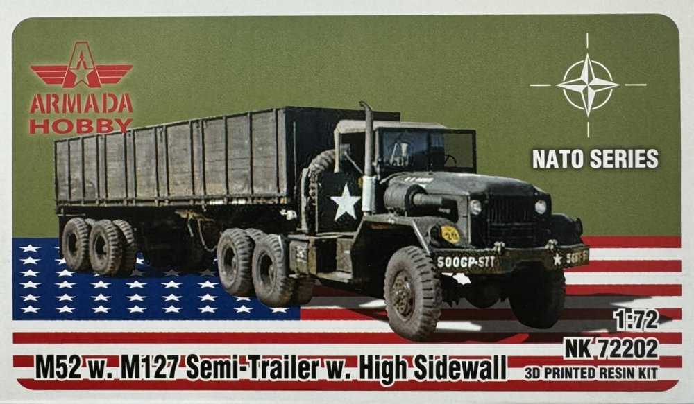 1/72 M52 and M127 Semitrailer w/ High Sidewall