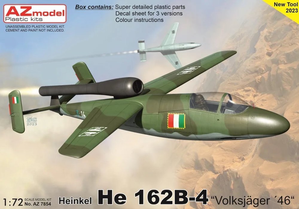 1/72 Heinkel He 162B-4 (3x camo)