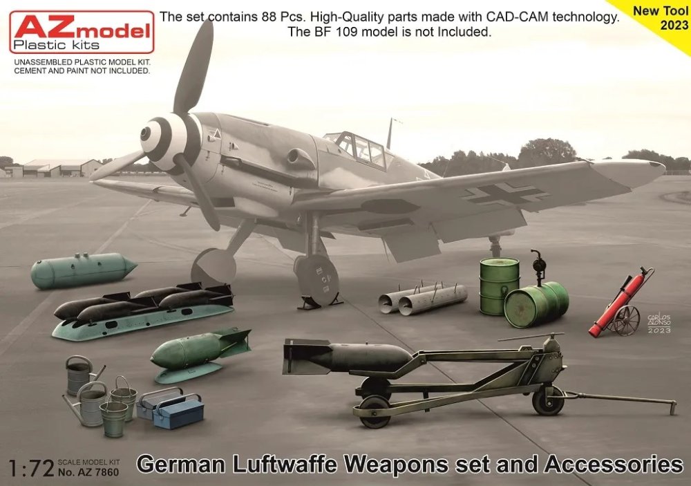 1/72 German Luftwaffe Weapons set and Accessories