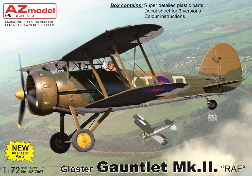 1/72 Gloster Gauntlet Mk.II RAF (3x camo)