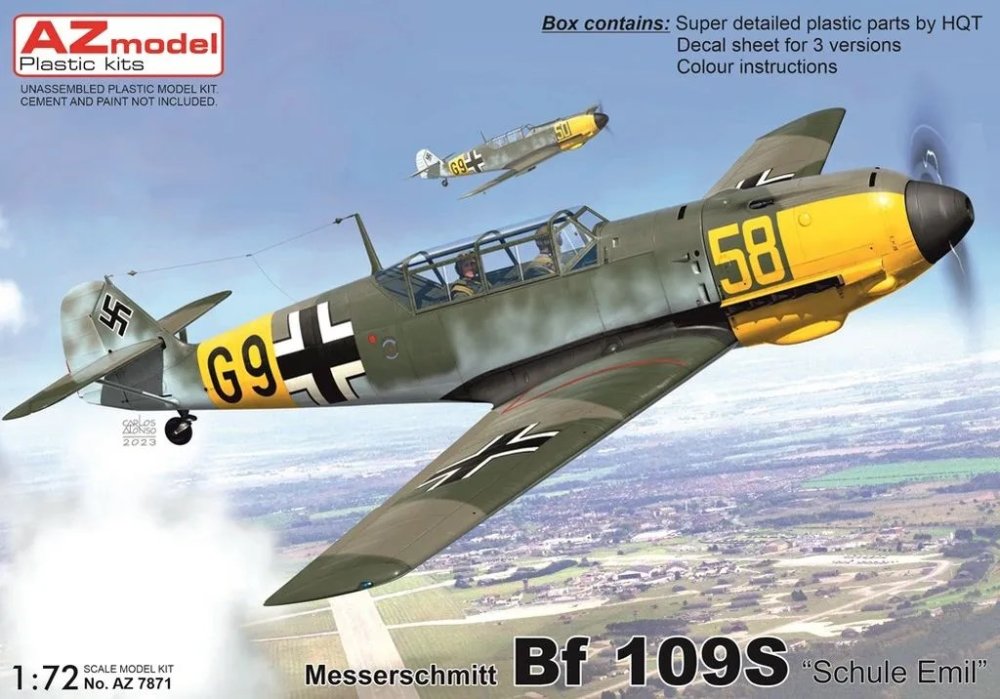 1/72 Bf 109S 'Schule Emil' (3x camo)