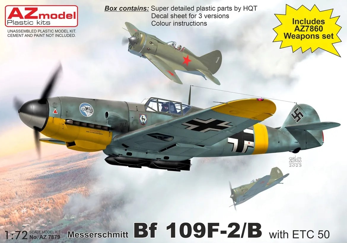 1/72 Messerschmitt Bf 109F-2/B w/ ETC 50 (3x camo)