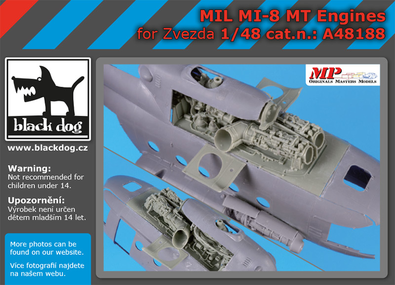 1/48 Mil Mi-8 MT engines (ZVE)