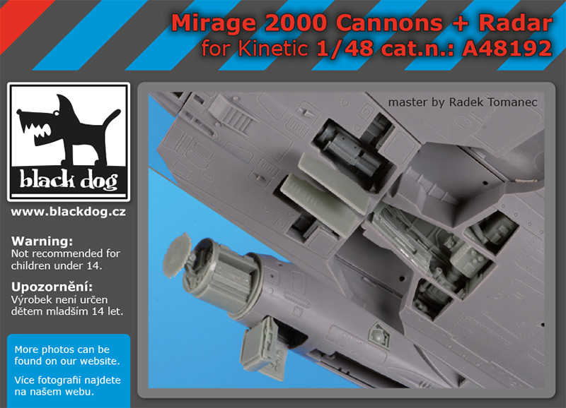 1/48 Mirage 2000 cannons + radar (KIN)