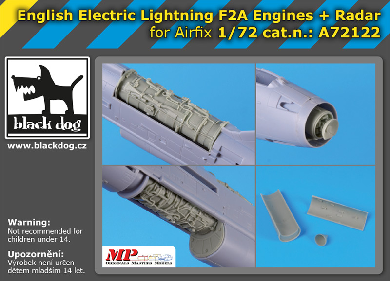 1/72 English Electric Lightning F2A engines+radar