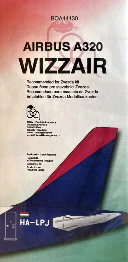 1/144 Decals Airbus A320 WIZZAIR (ZVE)