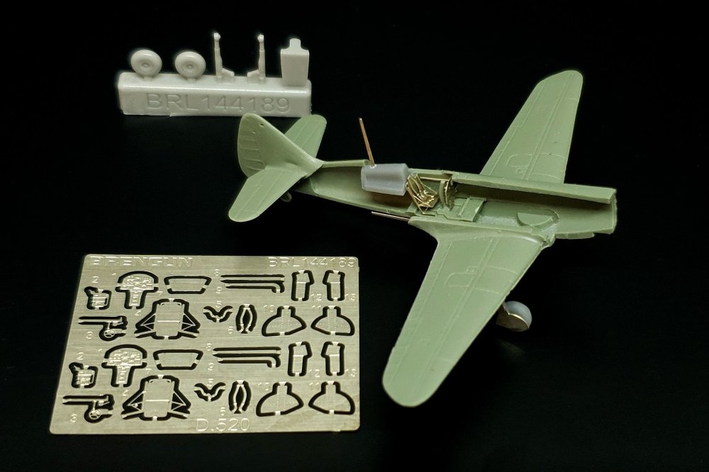 1/144 Dewoitine D.520 - detail PE & resin set 