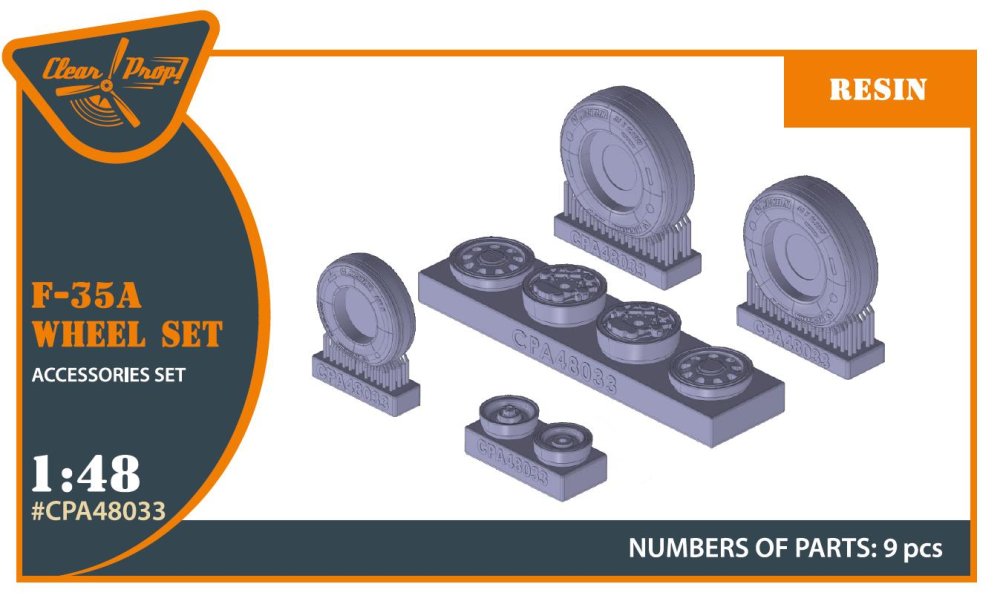 1/48 F-35A wheel set