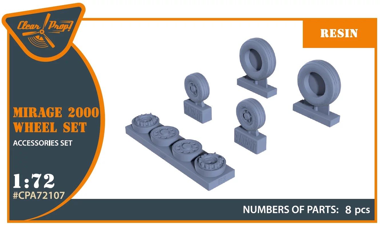 1/72 Mirage 2000 - wheel set