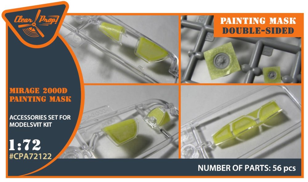 1/72 Mirage 2000D double-sided paint.mask (MSVIT)