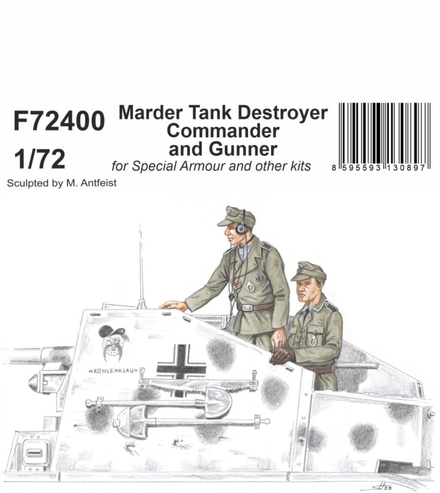 1/72 Marder Tank Destroyer Commander & Gunner
