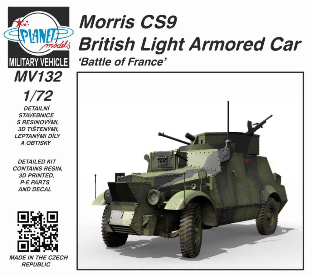 1/72 Morris CS9 British Light Armored Car (resin)