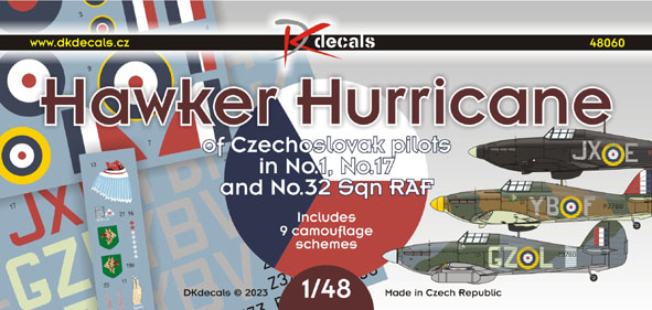 1/48 Hawker Hurricane of Czechoslovak pilots RAF