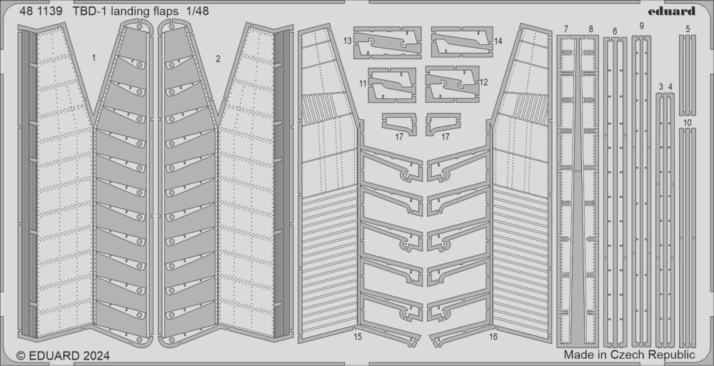 1/48 TBD-1 landing flaps (HOBBYB)