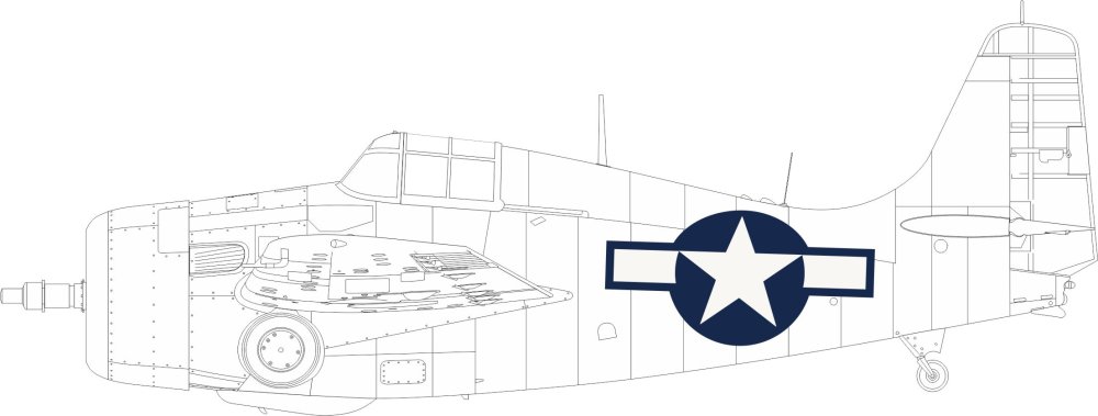 Mask 1/48 FM-2 US national insignia (EDU)