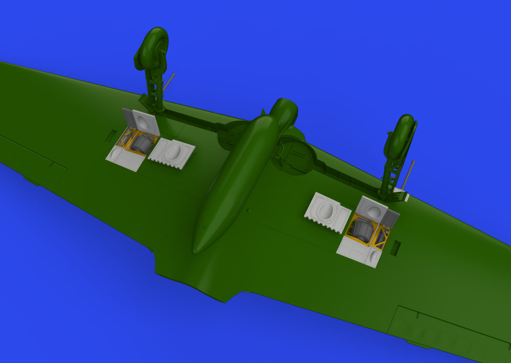 BRASSIN 1/48 A6M3 gun bays long barrel PRINT