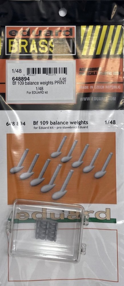 BRASSIN 1/48 Bf 109 balance weights PRINT