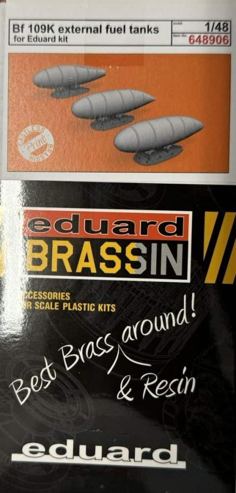 BRASSIN 1/48 Bf 109K external fuel tanks (EDU)