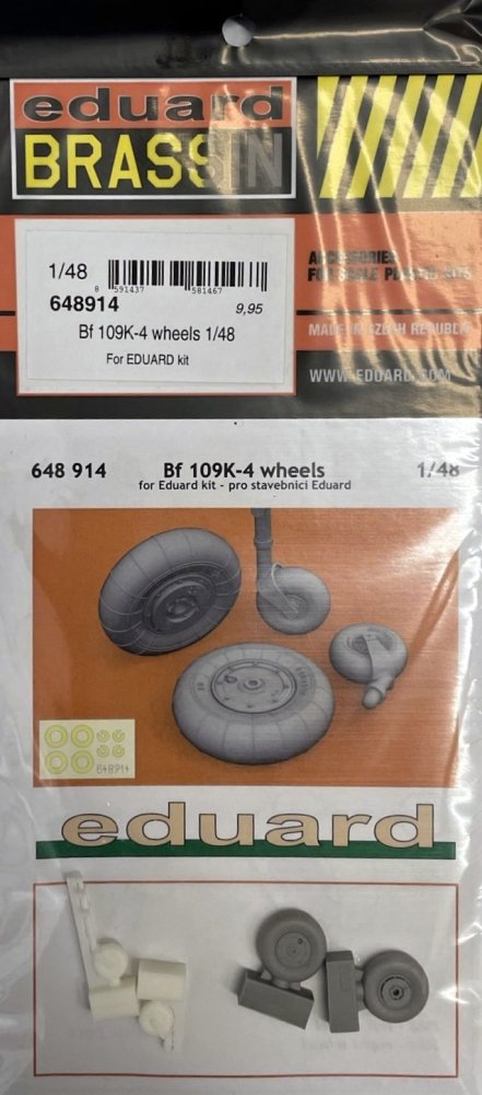 BRASSIN 1/48 Bf 109K-4 wheels (EDU)