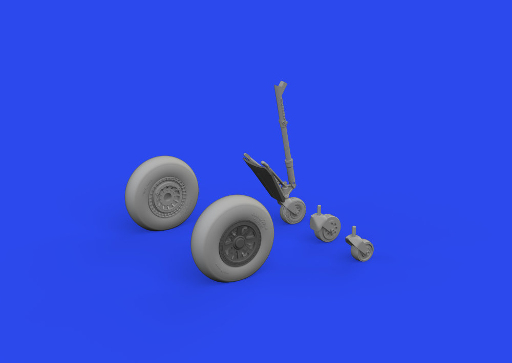 BRASSIN 1/48 TBF/TBM wheels w/smooth tire (ACAD)