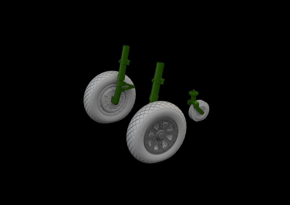 BRASSIN 1/48 F4U wheels (MAGIC F.)