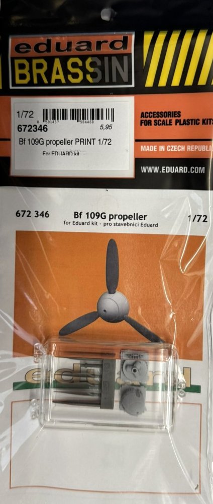 BRASSIN 1/72 Bf 109G propeller PRINT (EDU)