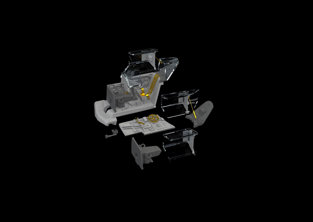 BRASSIN 1/72 Bf 109G-5/G-6 cockpit PRINT (EDU)