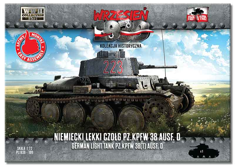 1/72 Pz.Kpfw 38(t) Ausf. D German light tank 