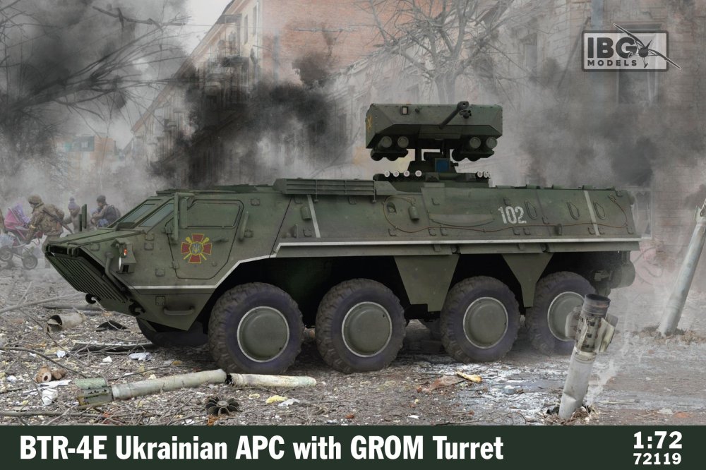 1/72 BTR-4E Ukrainian APC w/ Grom turret