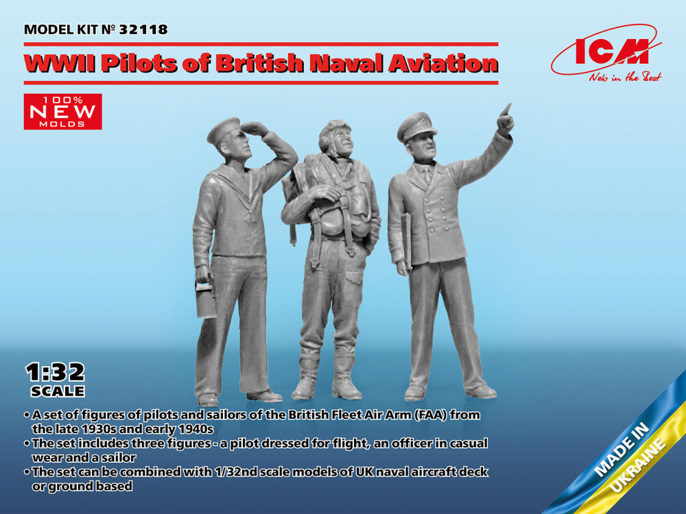1/32 Pilots of British Naval Aviation WWII (3 fig)