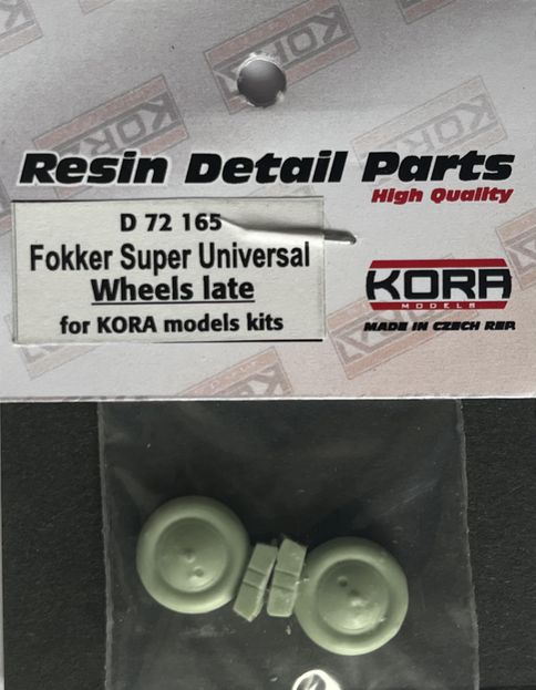 1/72 Wheels for Fokker Super Universal - late