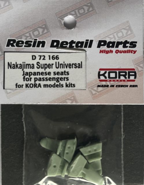 1/72 Nakajima Super Universal Passenger Seats (4x)