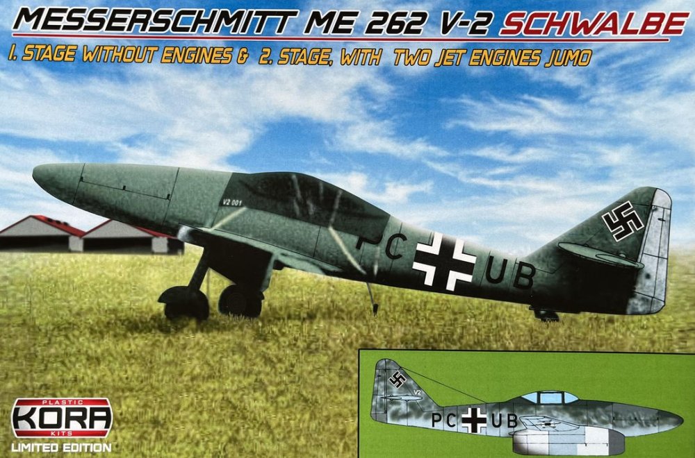 1/72 Me 262 V-2 Schwalbe, 1st & 2nd stages