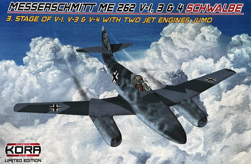 1/72 Me 262 V-1, 3 & 4 Schwalbe, 3rd stage 