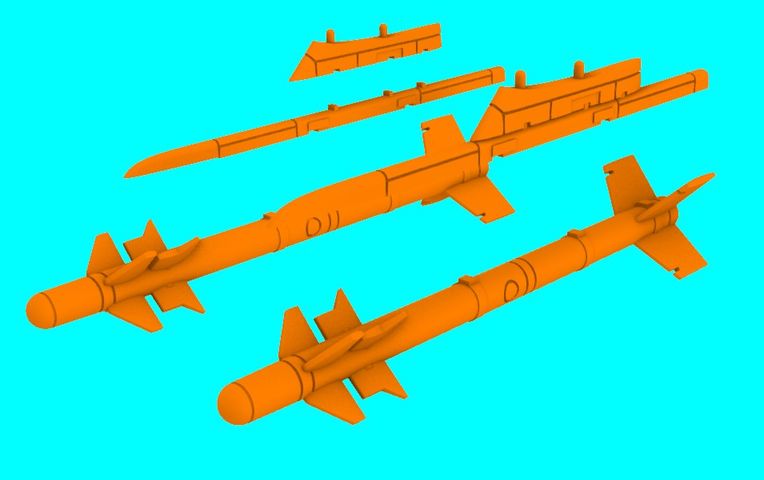 1/48 G.550 Magic Air-to-Air missile (3D-Printed)
