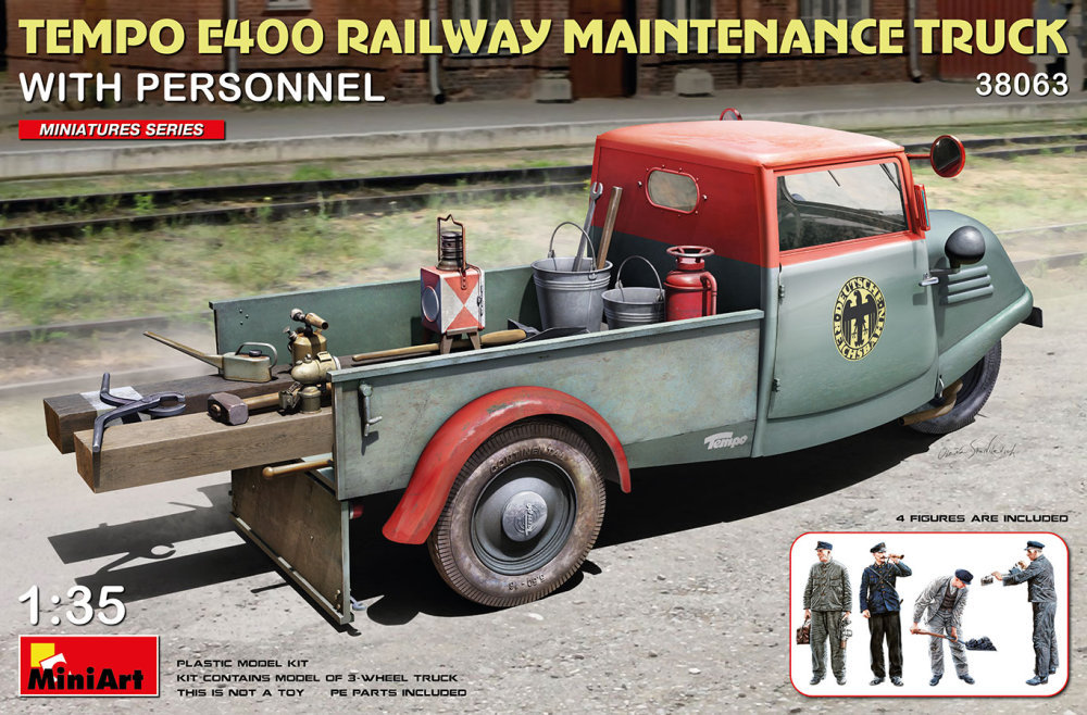 1/35 Tempo E400 Railway Mainten.Truck w/ Personnel
