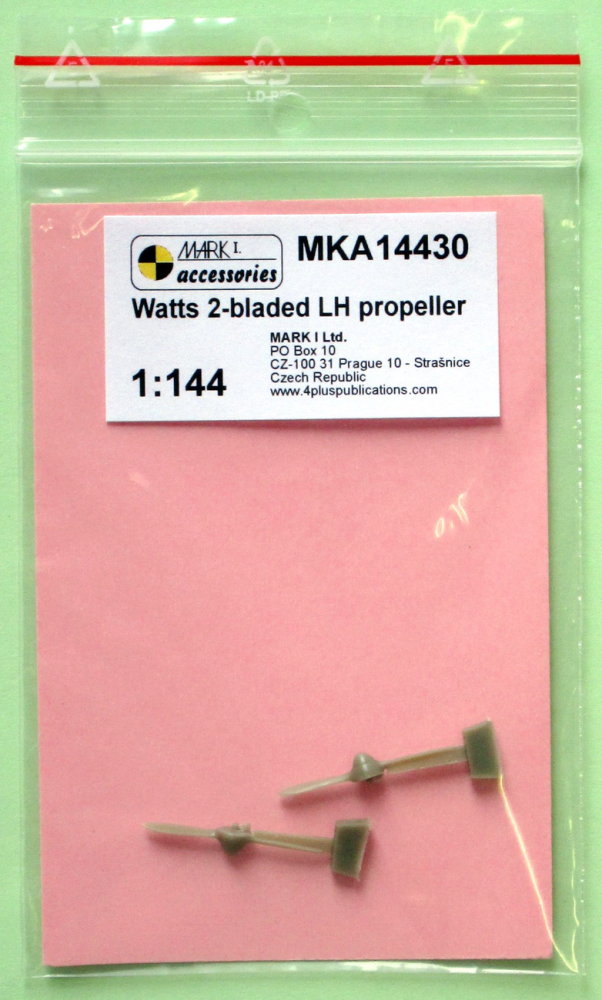 1/144 Watts 2-bladed LH propeller (2 pcs.)