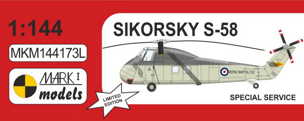 1/144 Sikorsky S-58 Special Service (4x camo)