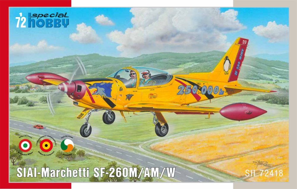 1/72 SIAI-Marchetti SF-260M/AM/W (3x camo)