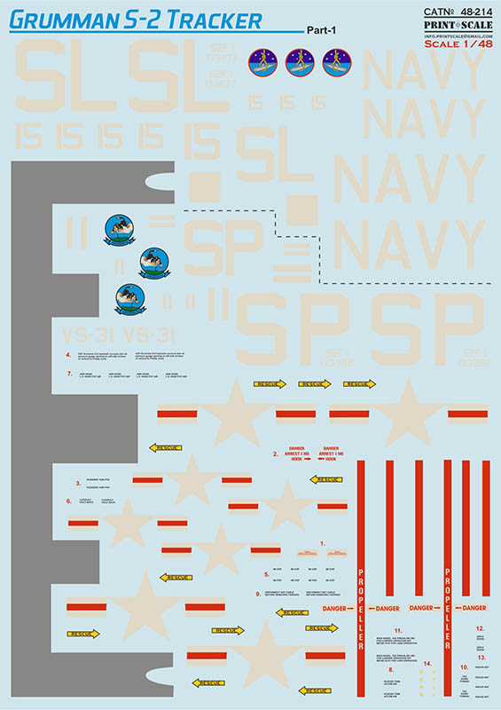 1/48 Grumman S-2 Tracker - Part 1 (wet decal)