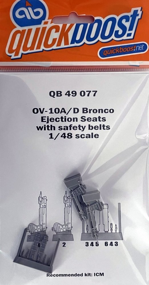 1/48 OV-10A/D Bronco ejection seat w/ safety belts