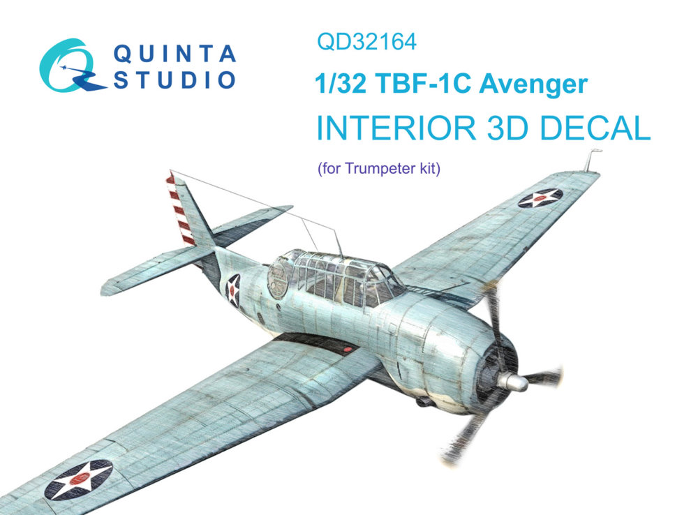 1/32 TBF-1C Avenger 3D-Print.&col.Interior (TRUMP)
