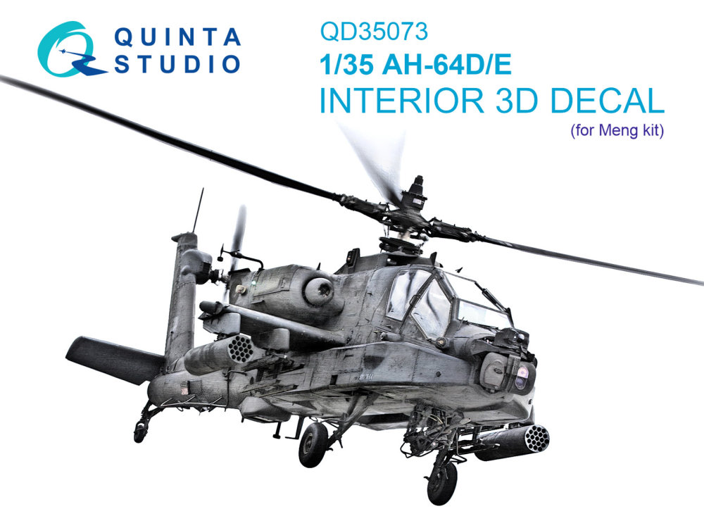 1/35 AH-64D/E 3D-Print.&col.Interior (MENG)