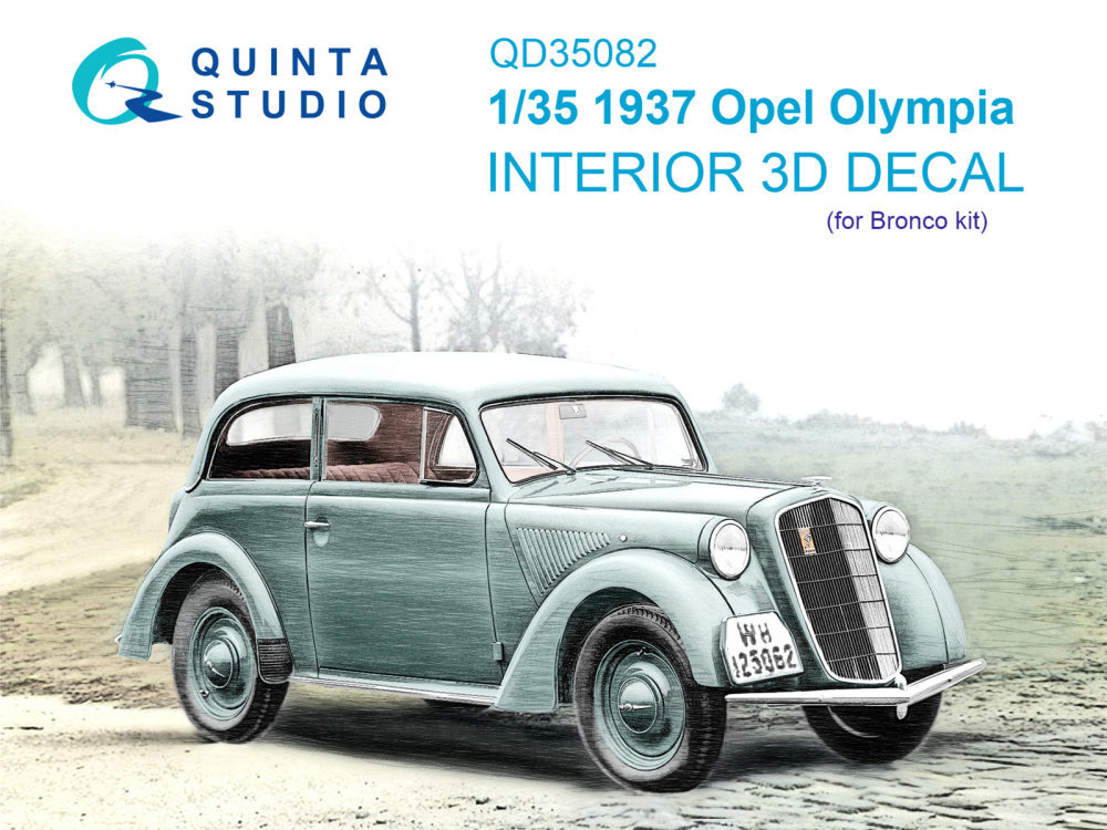 1/35 1937 Opel Olympia 3D-Pr.&col.Inter. (BRONCO)