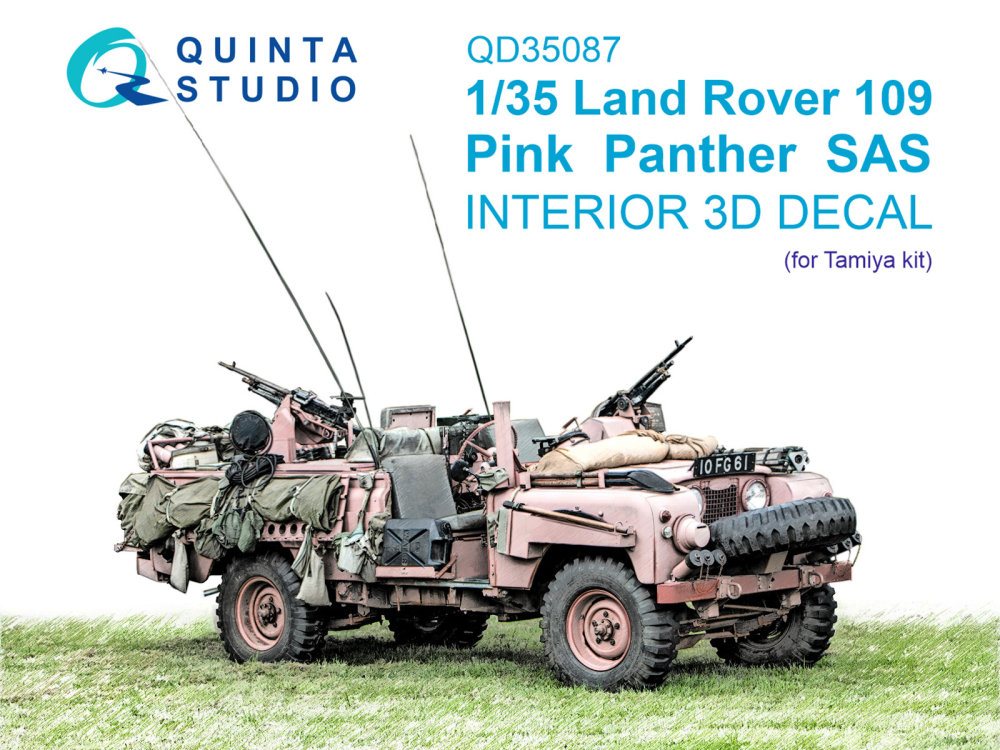 1/35 Land Rover 109 Pink Panther SAS 3D&col.Inter.