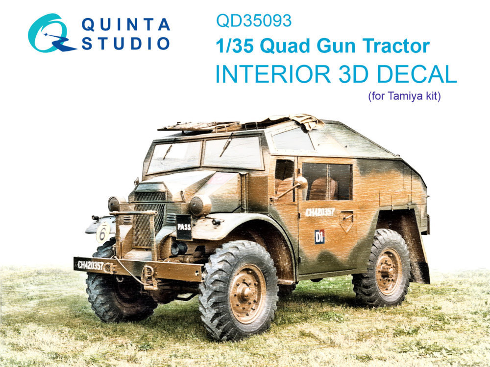 1/35 Quad Gun Tractor 3D-Print.&col.Interior (TAM)